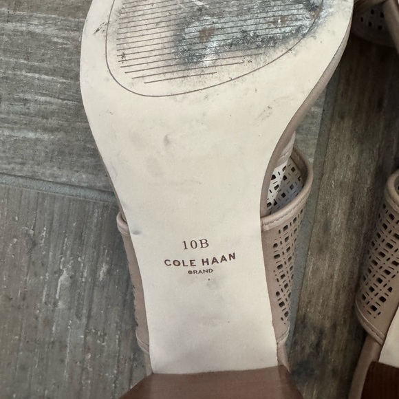 Cole Haan Leather Kim City Slingback Block Heel Sandal size 10 - Picture 8 of 9